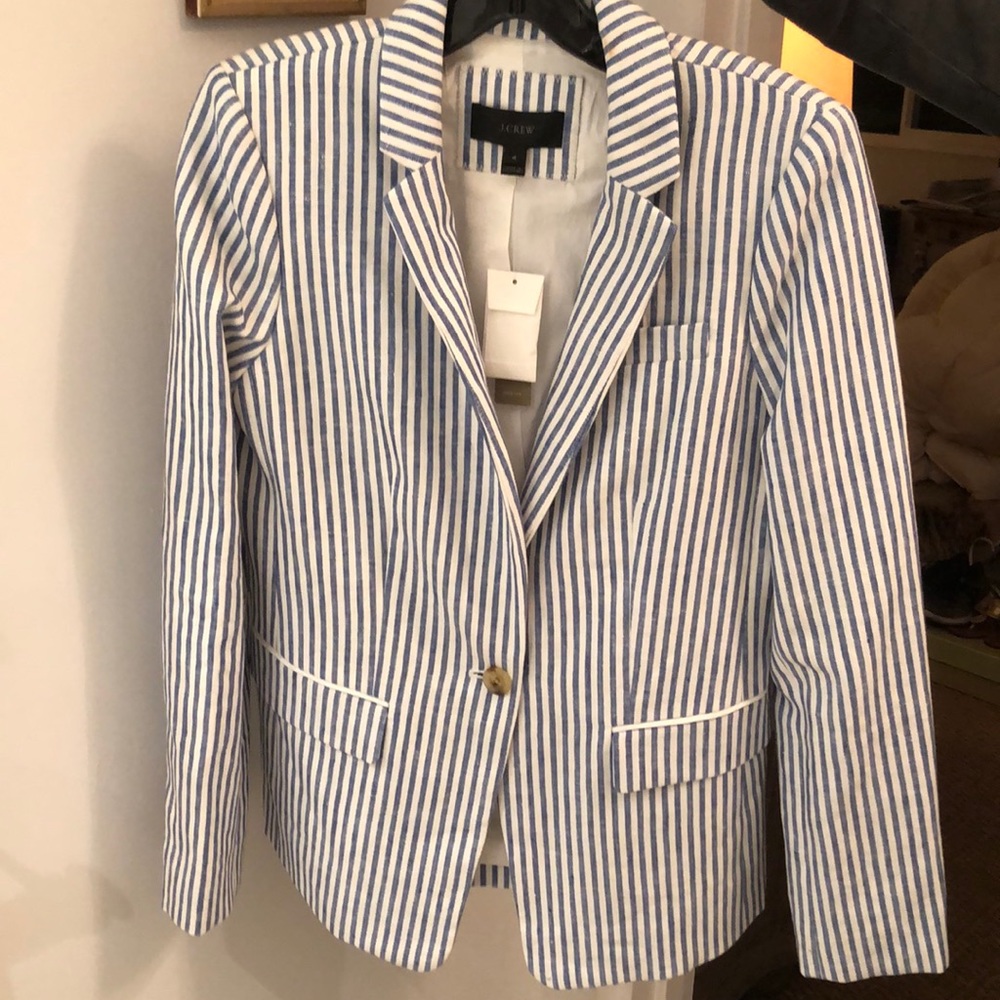 Never used blue and white blazer